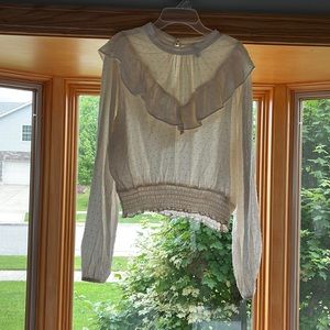 Wild Fable cream colored dress shirt (womens size XL)